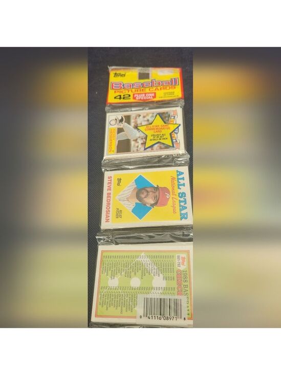 Topps Other - NIB 1988 Topps Baseball 42 Card Rack Pack Factory Sealed 1 Random Pack